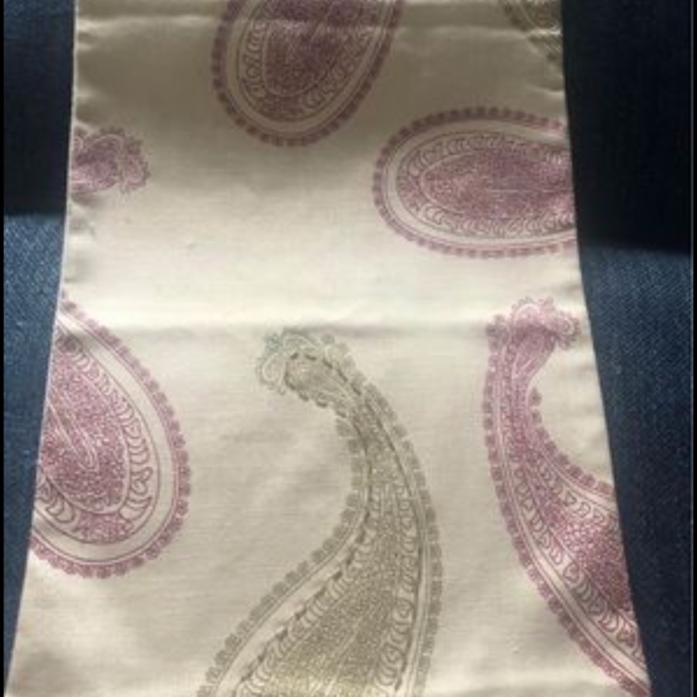 lightly beaded table runner